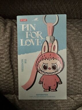 POP MART Labubu Pin for Love Series-Vinyl Plush Pendant Blind Box (A-M)